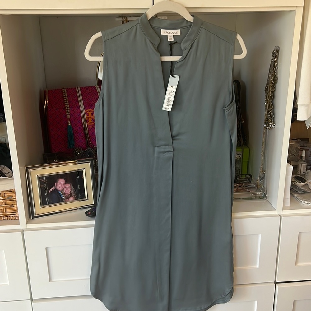 NWT sage sleeveless dress